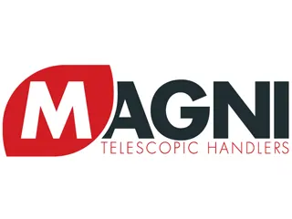 Logo Magni Fällkran und Teleskopstapler, Arbeitsbühnen